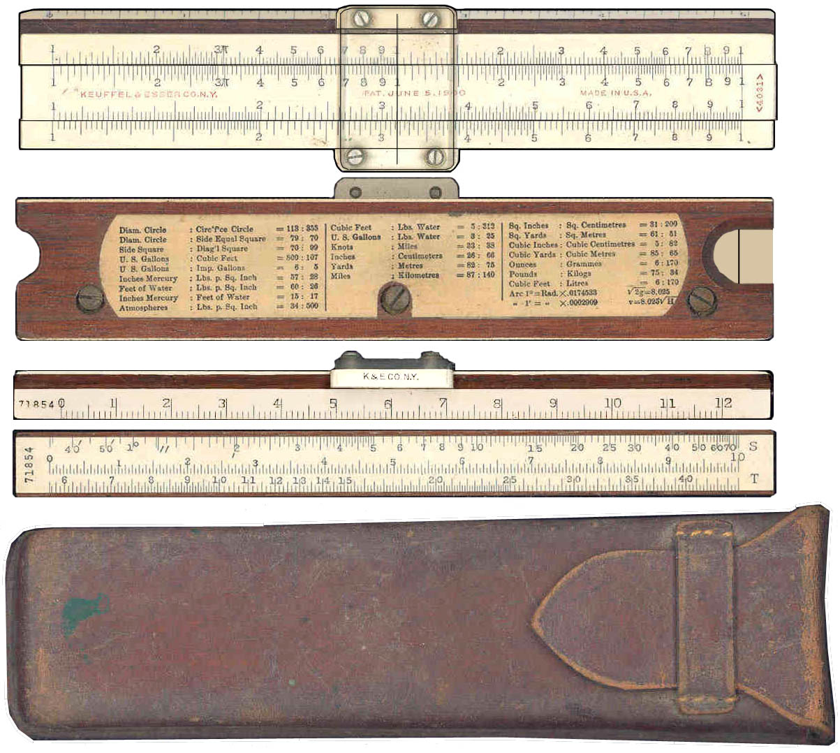 Sold at Auction: Vintage Keuffel and Esser Co. Jet-Math Slide Rule